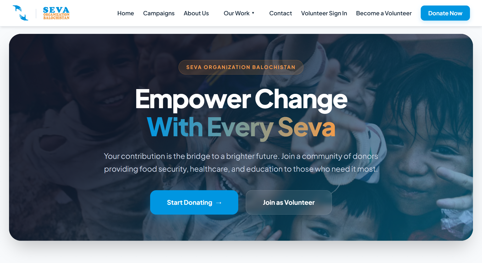 SEVA Organization: A Digital Ecosystem for Social Impact